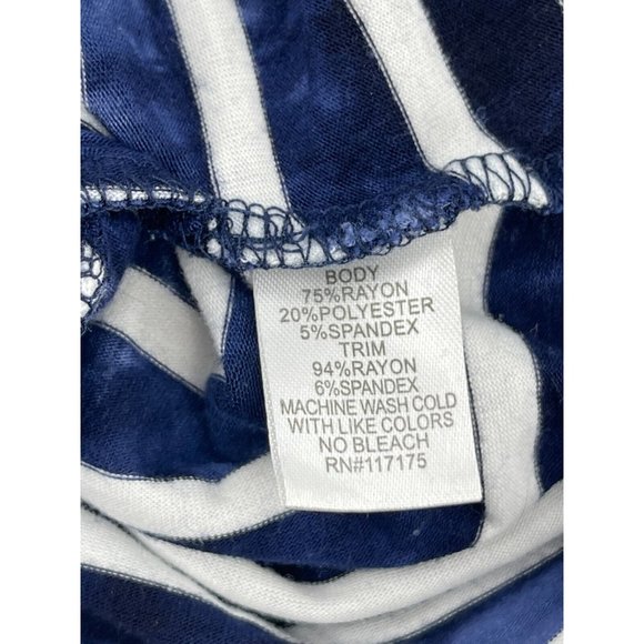 Boat House Beachwear Striped Sleeveless Beach Coverup Shirt Top Pockets Size XS - Picture 8 of 12